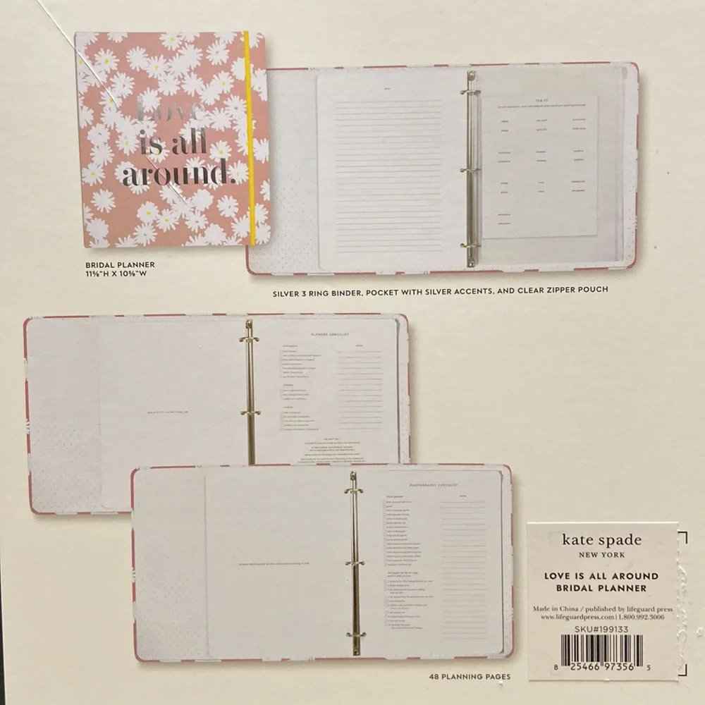 Kate Spade LOVE IS ALL AROUND Bridal Planner